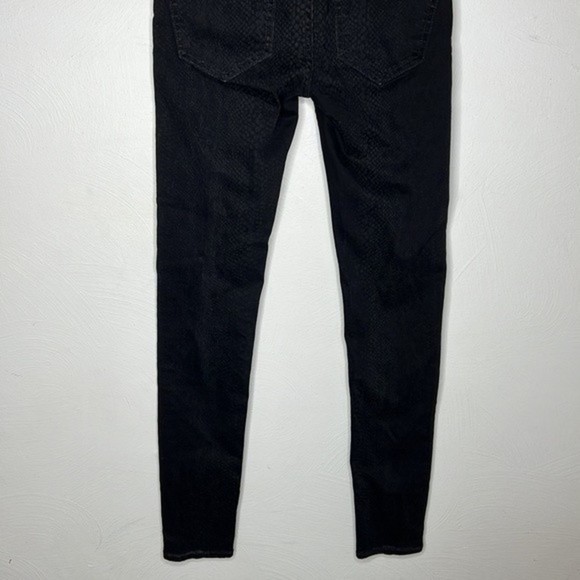 BLK DNM snakeskin print skinny jeans black 24 / 30 - Picture 5 of 6